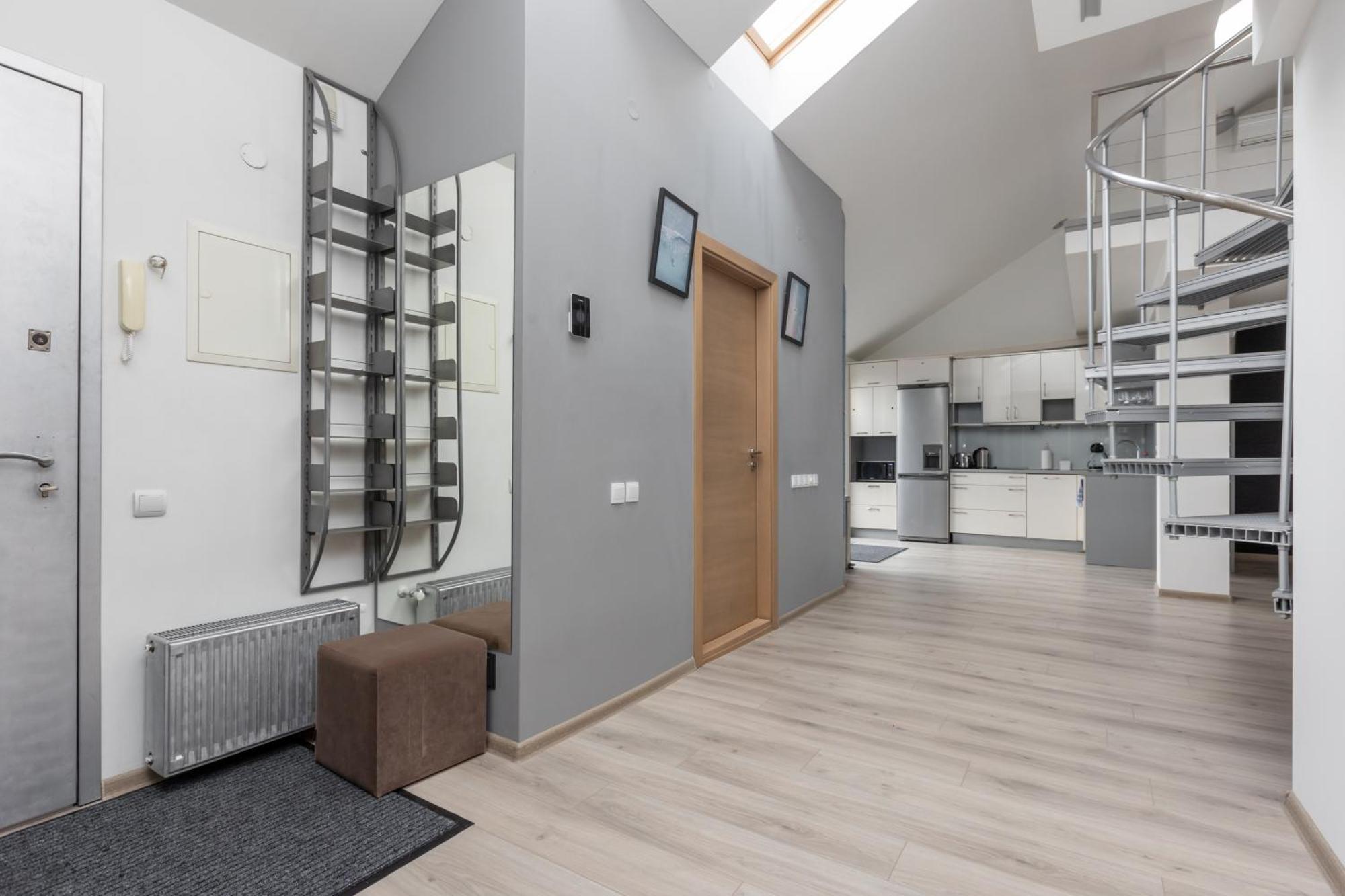 Penthouse Apartment With Terrace Рига Экстерьер фото